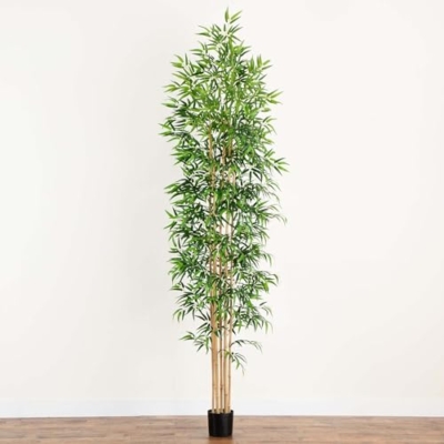 Product: Nearly Natural 10ft. Artificial Bamboo Tree with Real Bamboo Trunks