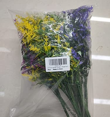 Silky Flower Store Artificial Lavender Flowers, UV Resistant Outdoor Faux Shrubs, 12 Bundles, Mixed Color, 35cm 22 22 Product: Homcomodar Artificial Lavender Flowers 12 Bundles UV Resistant Outdoor Flower Fake Plastic Outdoor Plants Bush Faux Shrubs Outdoor Garden Yard Hanging Decoration(Mixed Color)
