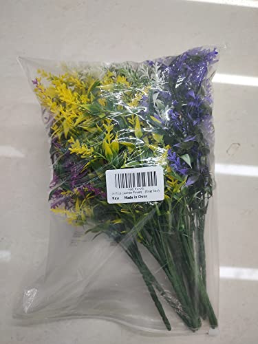 Silky Flower Store Artificial Lavender Flowers, UV Resistant Outdoor Faux Shrubs, 12 Bundles, Mixed Color, 35cm 8 8 Product: Homcomodar Artificial Lavender Flowers 12 Bundles UV Resistant Outdoor Flower Fake Plastic Outdoor Plants Bush Faux Shrubs Outdoor Garden Yard Hanging Decoration(Mixed Color)