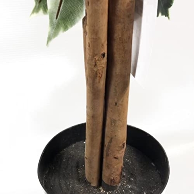 Product: Leaf Artificial Ficus Tree/Plant, Mixed Materials, Variagated Tall Natural, 130cm