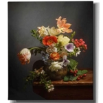 Product: Epic Graffiti 'A Study On Tulips' by Leah McLean Giclee Canvas Wall Art, 26"x30"