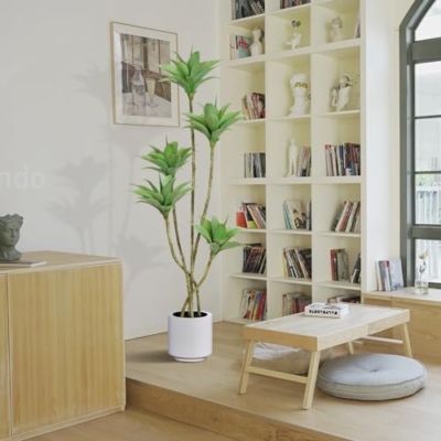 Silky Flower Store Artificial Tree Water Lilies 5 Heads Potted Faux Floor Plant, Indoor Outdoor Home Decor, 5.1 Ft 11 11 Product: Waoops Artificial Trees 5.1 Ft Water Lilies with 5 Heads Potted Faux Floor Plants for Living Room Decor Fake Silk Plants for Home Decor Indoor Office Garden Outdoor Tree