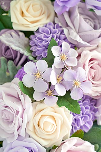 Silky Flower Store Purple Wedding Arch Flowers Kit, 3 Pack, White Draping Fabric, Dusty Lilac Floral Garlands, 26Ft 4 4 Product: Ponatia Purple Wedding Arch Flowers Kit - 3 Pack with 26Ft White Draping Fabric & Dusty Lilac Floral Garlands for Stunning Ceremony & Reception Decor