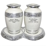 Product: Urns for Human Ashes, Funeral Cremation Companion Urns for Two Adults
