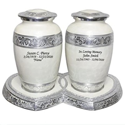 Product: Urns for Human Ashes, Funeral Cremation Companion Urns for Two Adults