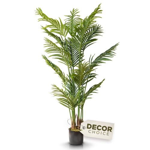 Product: Artificial Palm Tree, Faux Plants for Home Decor Indoor, Fake Plants Tall for Office, Artificial Palm Plant & Large Plants for Living Room Decor, Faux Plants Indoor Artificial Tropical Plants - 5 Feet