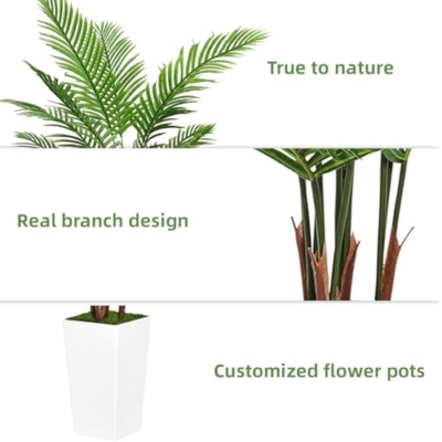 Product: Artificial Palm Tree 5FT,Fake Tree in Pot Faux Tropical Palm Plant for Home Office Living Room Decor Outdoor Indoor (Palm Tree)