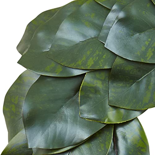 Silky Flower Store Artificial Magnolia Leaf Wreath, Faux Greenery Wall Decor, Layered Botanical Accent, 24in. 1 1 Product: Nearly Natural 24in. Artificial Magnolia Leaf Wreath