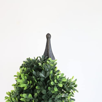 Product: momoplant Outdoor Artificial Topiary Boxwood Spiral Trees, 3.6ft Fake Topiary Tree (2 Pieces) Faux Shrubs Topiaries Tree Outdoor Feaux Plant for Decorative Indoor/Outdoor/Garden (43inch)