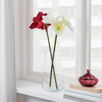 Product: VINTERFINT artificial flower, 60 cm, in/outdoor/Amaryllis white