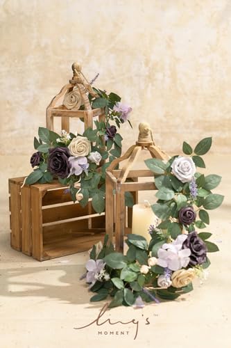 Silky Flower Store Lavender Purple Artificial Flower Garland, 6 Pack 2ft Faux Lilac Wedding Aisle Decor, 12ft 183cm 4 4 Product: Ling's Moment 6Pack 2ft Artificial Flowers Garland Lavender Purple Lantern Flower Centerpieces Lilac Wedding Aisle Decor Chair Flowers Arch Floral for Signs DIY Table Wall Window Cake Decoration