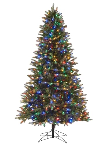 Product: Honeywell 7.5 ft Pre-Lit Artificial Christmas Tree, Regal Fir Xmas Tree with 700 Color Changing LED, 2569 PE/PVC Tips, Tree Top Connector, Entire Tree UL Certified
