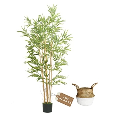 Product: Joyplants Artificial Bamboo Tree, 5ft Fake Bamboo Silk Plant with Basket, Tall Faux Trees in Pot for Restaurant Home Office Decoration
