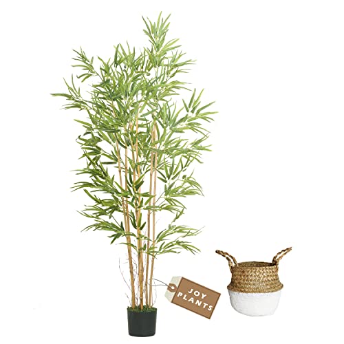 Product: Joyplants Artificial Bamboo Tree, 5ft Fake Bamboo Silk Plant with Basket, Tall Faux Trees in Pot for Restaurant Home Office Decoration