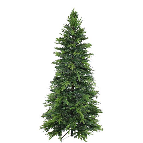 Sunnydaze Stately and Slim Artificial Christmas Tree - Unlit - Indoor Use Only - Includes Stand - Traditional Design - 7 ft - Artificial Flower Arrangements Product: Sunnydaze Stately and Slim Artificial Christmas Tree - Unlit - Indoor Use Only - Includes Stand - Traditional Design - 7 ft