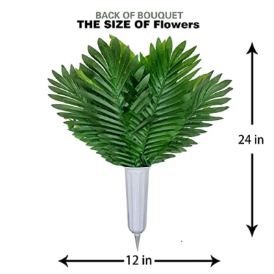 Silky Flower Store Cemetery Saddle Flower Grave Decoration, Non Bleed Outdoor Headstone Memorial Bouquet, Red Orange Peony Lily Vases, 32.5cm 14 14 Product: HENOMO Cemetery Saddles Flower for Grave, Colors -Non Bleed,Outdoor Headstone Decorations, Memorial Bouquet Arrangement-Red Orange Peony and Lily with Vases to Easy fit