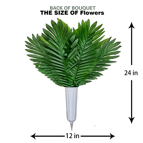 Silky Flower Store Cemetery Saddle Flower Grave Decoration, Non Bleed Outdoor Headstone Memorial Bouquet, Red Orange Peony Lily Vases, 32.5cm 5 5 Product: HENOMO Cemetery Saddles Flower for Grave, Colors -Non Bleed,Outdoor Headstone Decorations, Memorial Bouquet Arrangement-Red Orange Peony and Lily with Vases to Easy fit