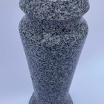 Product: Turned Granite Vase Polished 4" x 10" Gray