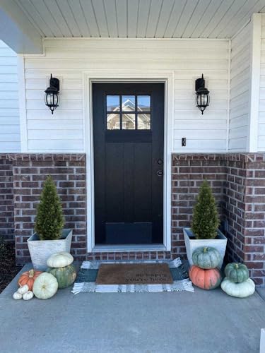 Product: Aveyas 3ft Artificial Cedar Topiary Trees for Outdoor Front Porch Door, 3 Feet Faux Potted Plants Evergreen Fake Pine Cypress Tree for Outside Home Decor (3 ft Tall) - Set of 2 Pack