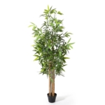 Product: Generic 6 ft Artificial Bamboo Tree Greenery Plants Decor in Pot for Indoor Home Office Decoration 71 inch