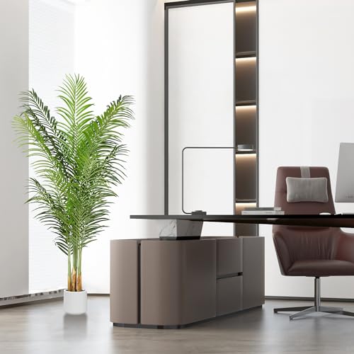 Product: ProDeco Artificial Palm Tree 6Ft Faux Silk Green Realistic Decorative Tall Fake Potted Plants Artificial for Bedroom Living Room Office Home Decor Indoor Outdoor