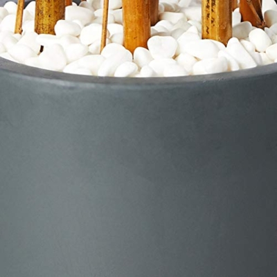 Product: Nearly Natural 5ft. Bamboo Artificial Tree in Gray Cylinder Planter