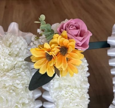 Silky Flower Store Artificial Baby Breath Flowers, Pink Yellow Grave Tribute Decorations, Outdoor Funeral Memorial Silk Arrangement, 32.5cm 5 5 Product: EWGFDEMN Artificial Baby Breath Flowers - Pink & Yellow Grave Tribute Decorations for Outdoor Lawn & Funeral