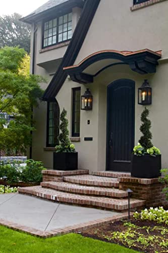 Product: ALL SEASON GREEN 47'' Artificial Outdoor Plants Boxwood Topiary Spiral Front Porch Decor Tree Potted