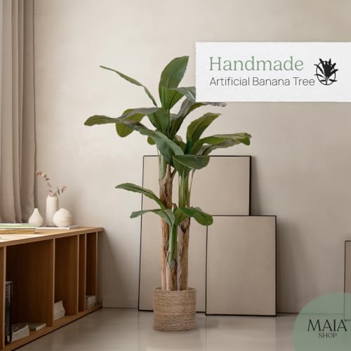 Product: Maia Shop 6ft Artificial Banana Tree Plant for House, Apartment or Office – Realistic Fake Indoor Plants for Living Room, Kitchen, Bedroom, Entryway or Bathroom – Faux Greenery for Home Décor