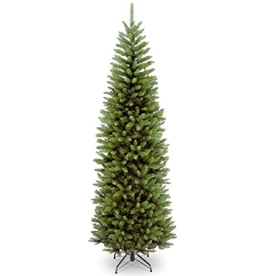 Product: National Tree Company Artificial Slim Christmas Tree, Green, Kingswood Fir, Includes Stand, 7.5 Feet