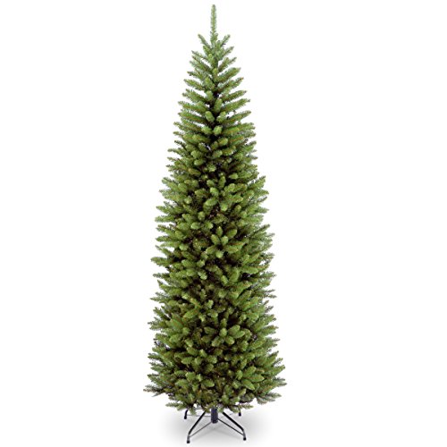 Product: National Tree Company Artificial Slim Christmas Tree, Green, Kingswood Fir, Includes Stand, 7.5 Feet