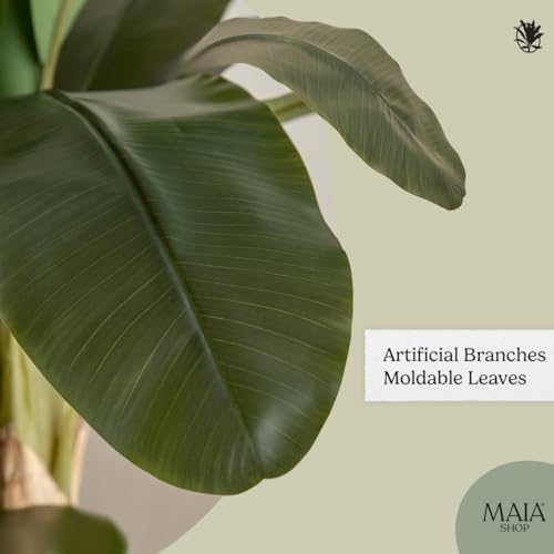 Product: Maia Shop 6ft Artificial Banana Tree Plant for House, Apartment or Office – Realistic Fake Indoor Plants for Living Room, Kitchen, Bedroom, Entryway or Bathroom – Faux Greenery for Home Décor