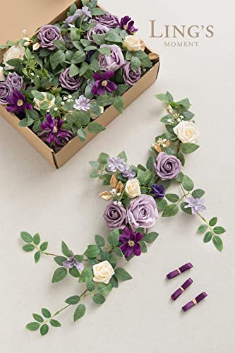 Silky Flower Store Artificial Flower Garland Lilac Lantern, Light Purple Wedding Aisle Decor, Faux Floral Centerpiece, 1.8ft x 6, 10.8ft 4 4 Product: Ling's Moment 6Pack 1.8ft Artificial Flowers Garland Lilac Lantern Flower Centerpieces Light Purple Wedding Aisle Decor Chair Arch Floral for Reception Pew Signs DIY Table Wall Window Decoration