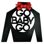 Product: Derby Jockey Silk - Go Baby Go Horse Racing Door Decoration - Red Black White - Bridal Shower Front Door Decorations