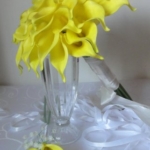 Product: Lily Garden Luxury Calla Lily Bridal Wedding Bouquet 3 Dozen with Groom Boutonniere (Yellow)