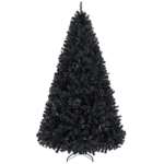 Product: Topeakmart 6ft Artificial Black Christmas Tree with Foldable Stand,Xmas Tree for Holiday Decoration, Black