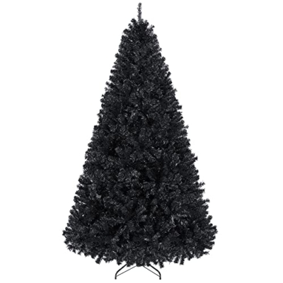 Product: Topeakmart 6ft Artificial Black Christmas Tree with Foldable Stand,Xmas Tree for Holiday Decoration, Black