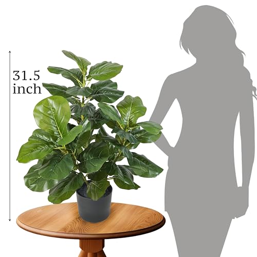 Silky Flower Store Artificial Fiddle Leaf Fig Tree, Faux Ficus Lyrata, 3 Feet, 49 Leaves, Nursery Pot, 91.4cm 1 1 Product: Artificial Fiddle Leaf Fig Tree Fake Potted Ficus Lyrata for Home Decor Office Decoration 3 feet Large Faux Plant with 49 Leaves Nursery Pot