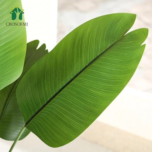 Product: CROSOFMI Artificial Bird of Paradise Plant 5 Feet Fake Tropical Palm Tree with 10 Leaves,Perfect Faux Plants in Pot for Indoor House Home Office Garden Modern Decoration Housewarming Gift,1Pack