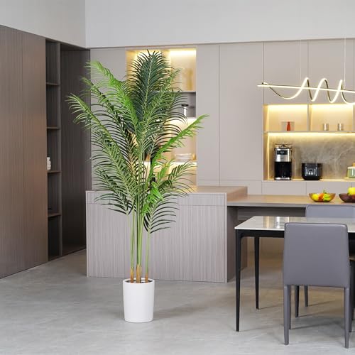 Product: ProDeco Artificial Palm Tree 6Ft Faux Silk Green Realistic Decorative Tall Fake Potted Plants Artificial for Bedroom Living Room Office Home Decor Indoor Outdoor