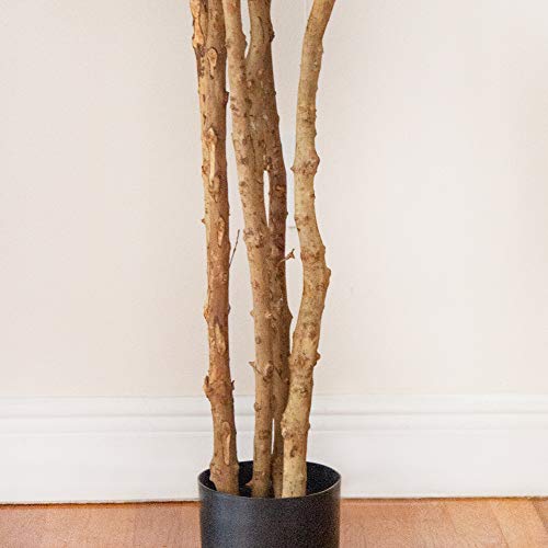 Product: Nearly Natural 6ft Fiddle Leaf Fig Artificial Tree with 6 Natural Trunks, 270 Lush Green Leaves