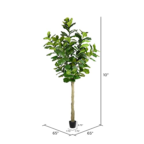 Silky Flower Store Faux Fiddle Leaf Fig Tree, Vickerman Artificial Indoor Decor, Green Silk Plant, 10ft Tall 3 3 Product: Vickerman Everyday Faux Fiddle Leaf Fig Tree 10ft Tall Green Silk Artificial Indoor Fiddle Plant With 184 Large Fiddle Leaves Single Stem Home Office Decor