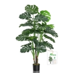 Product: Aveyas 54'' Tall Large Artificial Monstera Deliciosa Plants, 4.5 Feet Faux Swiss Cheese Floor Plants Fake Tropical Silk Tree with Pot for Indoor Outdoor Office House Living Room Home Decor