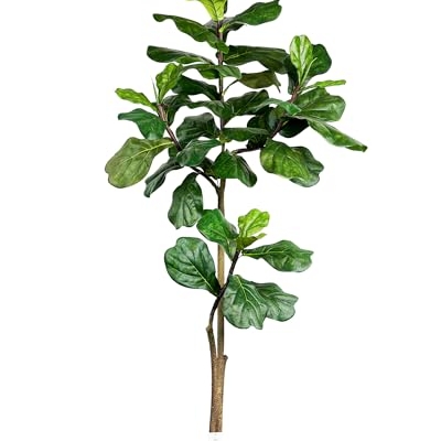 Product: Leflos Leflos Artificial Fiddle Leaf Fig Tree Indoor, 6ft Faux Fiddle Leaf Tree with Decorative Planter for Home Decor, Tropical Fake Ficus Tree with Realistic Trunks, Adjustable Branch and Leaves