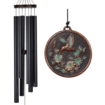 Product: Vanquer Large Wind Chimes for Outside Deep Tone - 46'' Wind Chimes Outdoor Clearance, Windchimes Outdoors, Hummingbird Wind Chime,Sympathy Gift, Patio, Home Décor, Vintage Black (46" Hummingbird)