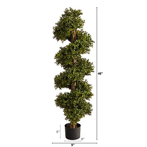 Product: Nearly Natural 46in. Boxwood Spiral Topiary Artificial Tree