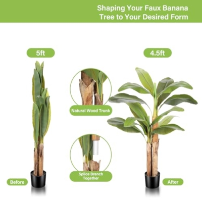 Product: FEELEAD 5ft Faux Olive Tree – Artificial Olive Tree with Natural Look, Olive Trees Artificial Indoor Decor for Home, Office, Living Room