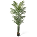 Product: Fencer Wire Artificial Palm Tree - 5/6/7 Feet Faux Dypsis Lutescens Potted Plant for Modern Home Office Decor, Perfect Housewarming Gift