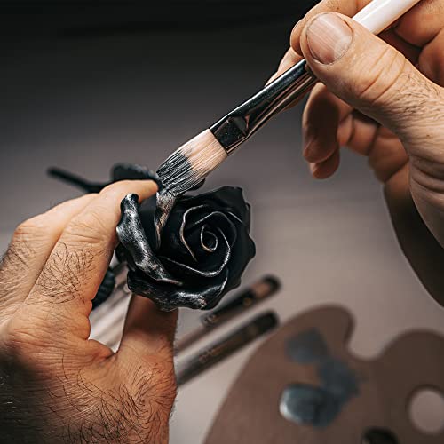 Silky Flower Store Hand Forged Iron Rose Sculpture, Everlasting Love Gift, Wrought Steel Flower, Decorative Floral Art, 20cm 8 8 Product: MakuliSmit 100% Hand Forged Iron Rose Sculpture - Gift of Everlasting Love - Wrought Steel Flower