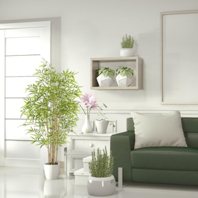 Product: Bamboo Tree Artificial 4FT, Artificial Bamboo Tree with Real Trunk and Lifelike Leaves, Faux Bamboo Plants for Home Decor Indoor, 1 Pack